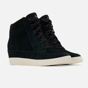 Sorel Women's Out N About Wedge Bootie for  Black/Sea Salt 7.5